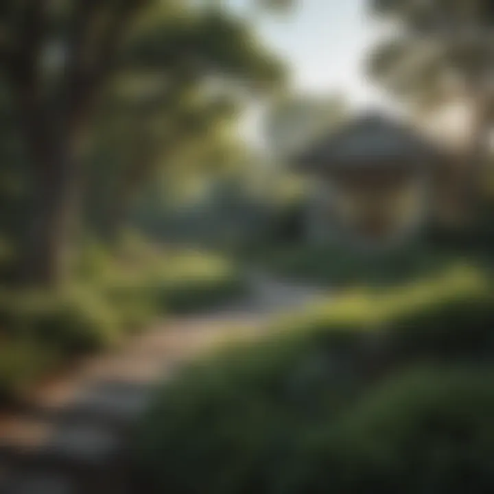 Beautiful park in a residential neighborhood of Atlanta