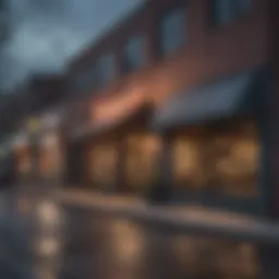 Vibrant street scene showcasing local businesses in Atlanta