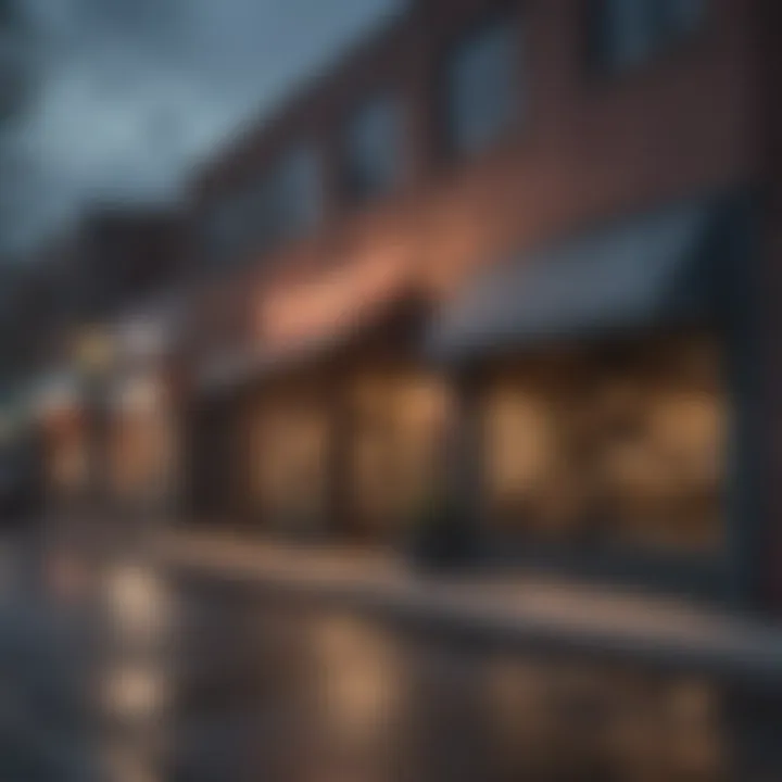 Vibrant street scene showcasing local businesses in Atlanta