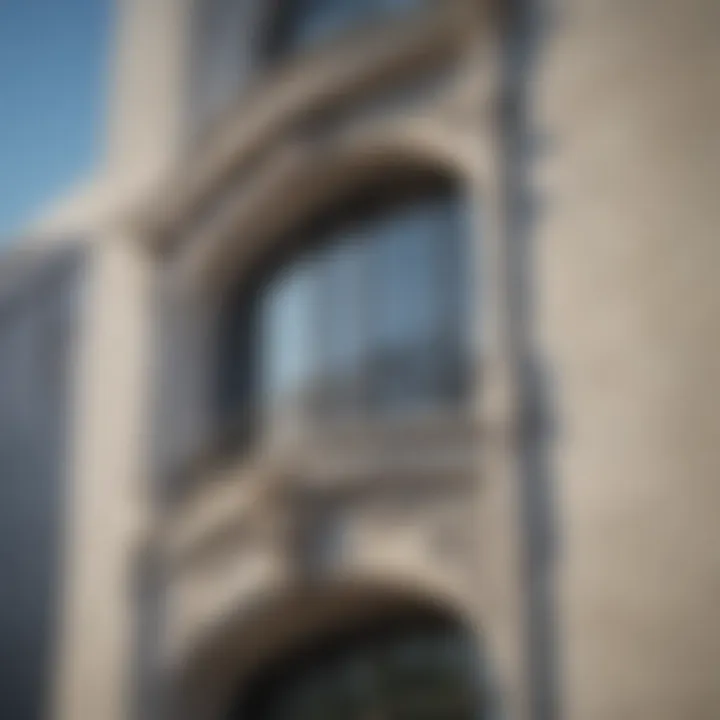Architectural detail of a distinctive building within Park La Brea