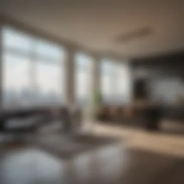 Modern High-Rise Apartment with City Views Modern high-rise apartment with city views