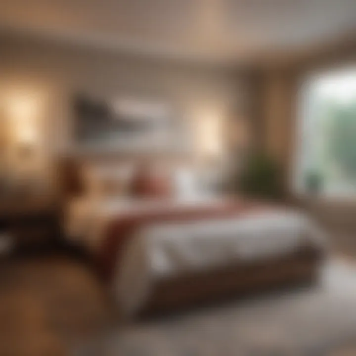 A cozy bedroom setup ideal for short-term guests.