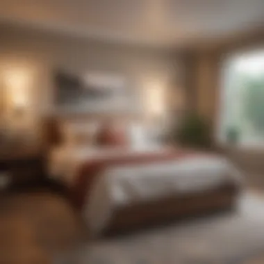 Cozy Bedroom for Short-Term Guests A cozy bedroom setup ideal for short-term guests.