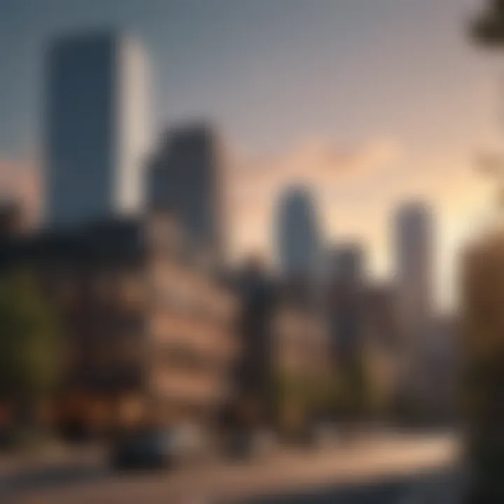 An overview of Boston's skyline highlighting rental properties.