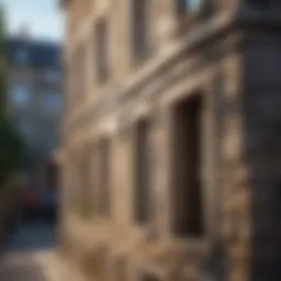 Architectural details of Stone Side Apartments