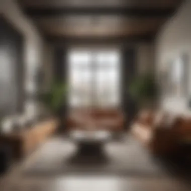 Stylish Studio Living Space Modern studio apartment interior with cozy furnishings and natural light