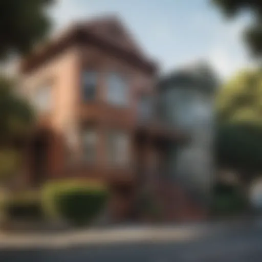 Charming architecture in a San Francisco neighborhood