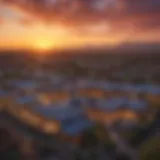 A vibrant sunset view over the Scottsdale skyline