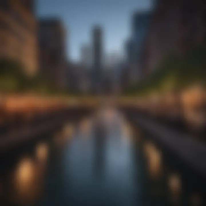 The historic ambiance of Chicago's Riverwalk at dusk