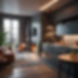 Modern micro living apartment showcasing innovative design and space efficiency
