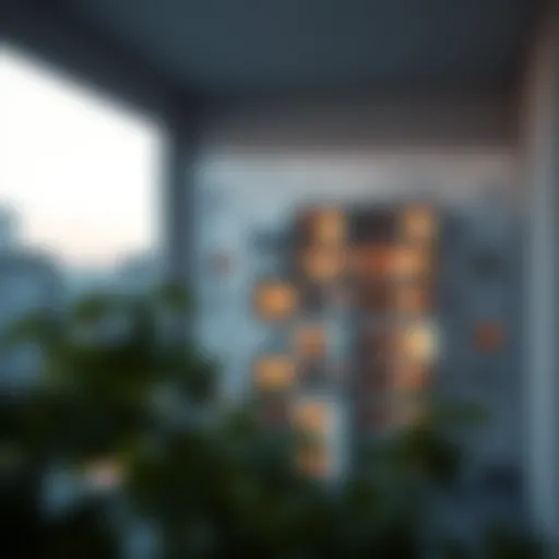 An architectural blueprint showcasing various apartment designs