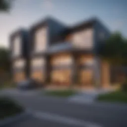 A diverse range of real estate properties showcasing residential, commercial, and industrial sectors