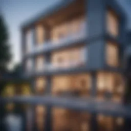 Stunning architectural design of a two-floor apartment showcasing modern aesthetics