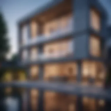 Modern Architectural Design of Two-Floor Apartments Stunning architectural design of a two-floor apartment showcasing modern aesthetics