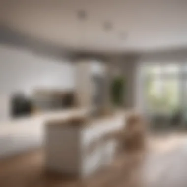 Efficient Kitchen Layout in a One-Bedroom Apartment Kitchen layout showcasing efficient use of space in a one-bedroom apartment