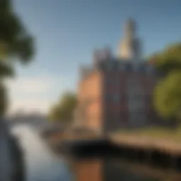 Historic Boston Harbor showcasing colonial architecture