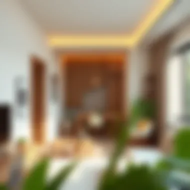 Trendy Architectural Features in Studio Apartments Trendy architectural features in a studio 1BR apartment