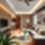 Modern studio 1BR apartment showcasing space efficiency