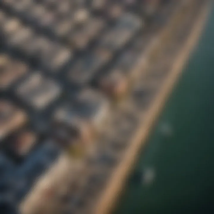 Aerial view of the San Francisco waterfront highlighting the mix of residential and commercial properties.