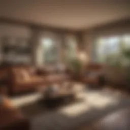 Cozy apartment living space