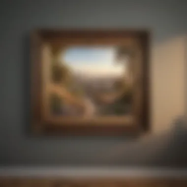 Achieving Perfect Frame Alignment Proper positioning of a picture frame on a wall