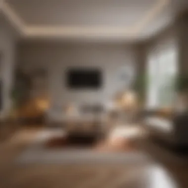 Cozy and Tidy Living Space A cozy living space highlighting a clean and tidy environment