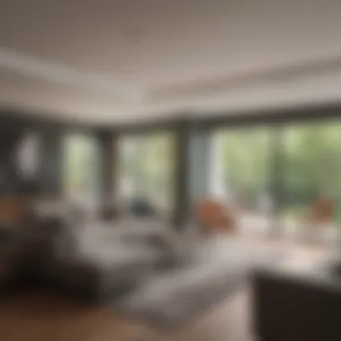 Spotless Living Room After Deep Cleaning A pristine living area showcasing a deep cleaned space