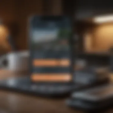 Leveraging Technology for Budget Management A digital device displaying a budgeting app