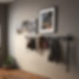 Selection of wall hooks and hardware for picture hanging