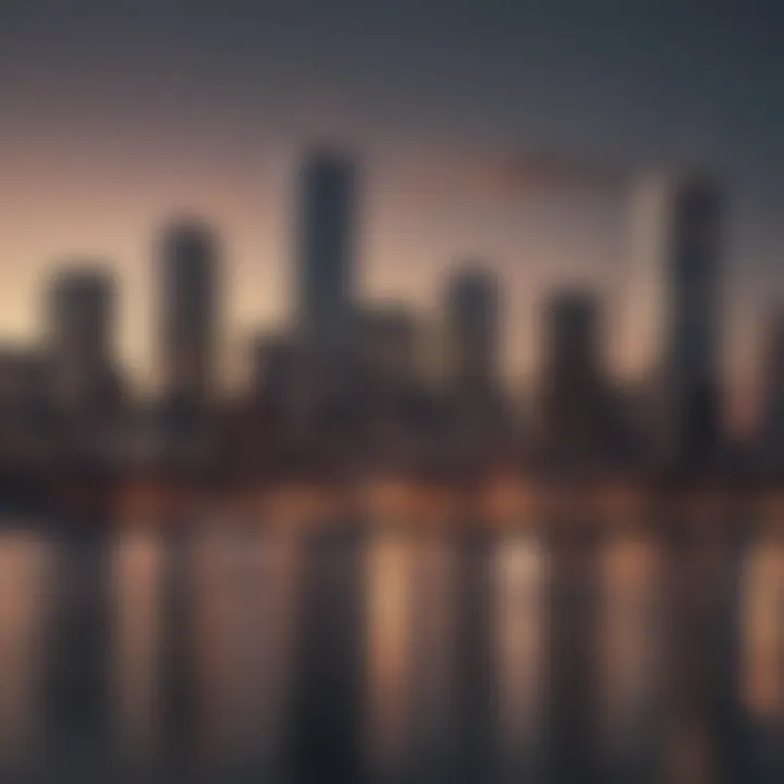 Modern skyline of Boston