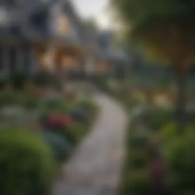 Curb Appeal with a Beautiful Garden A well-maintained garden enhancing property appeal