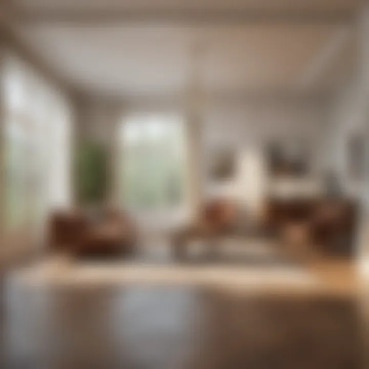 Example of a floor plan for room dimensions