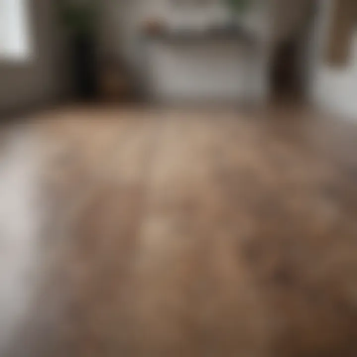 Different flooring materials