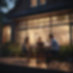 A couple reviewing property listings on a laptop