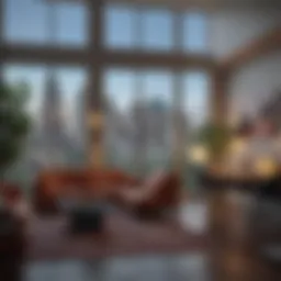 A vibrant view of downtown Austin showcasing modern living spaces.