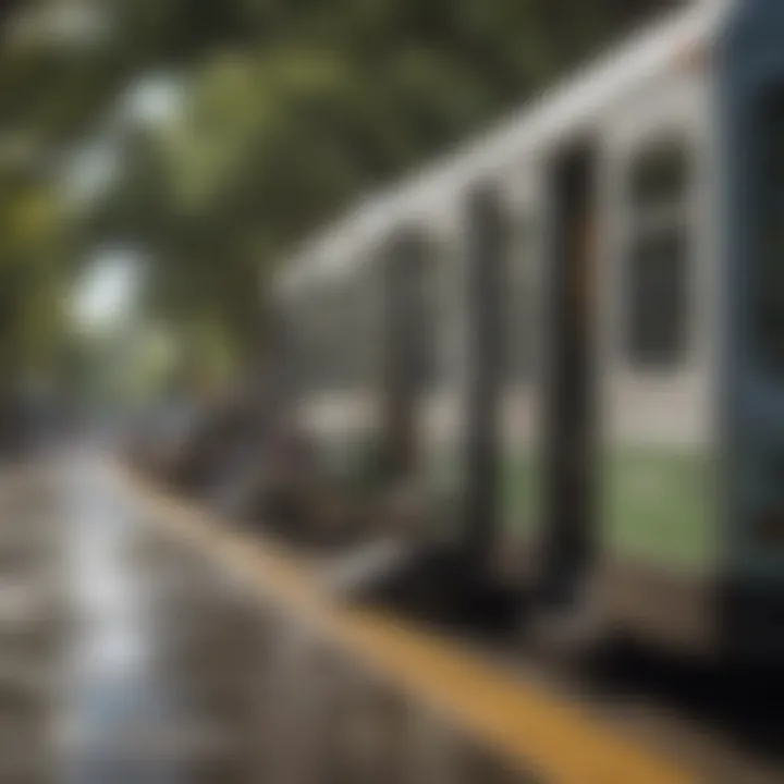Public transportation options available in Austin, illustrating accessibility.