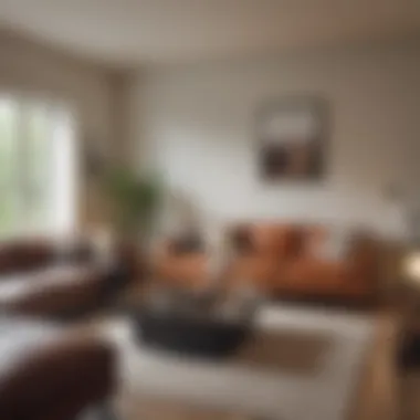 Personalizing Your Rental Space A cozy living room in a rental property showcasing personal style