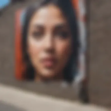 Artistic mural on a city wall reflecting local culture