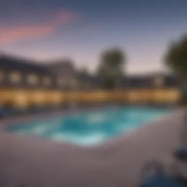 Community amenities at Pinole Vista Apartments, including a pool and fitness center