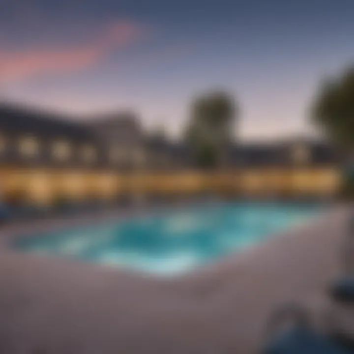 Community amenities at Pinole Vista Apartments, including a pool and fitness center