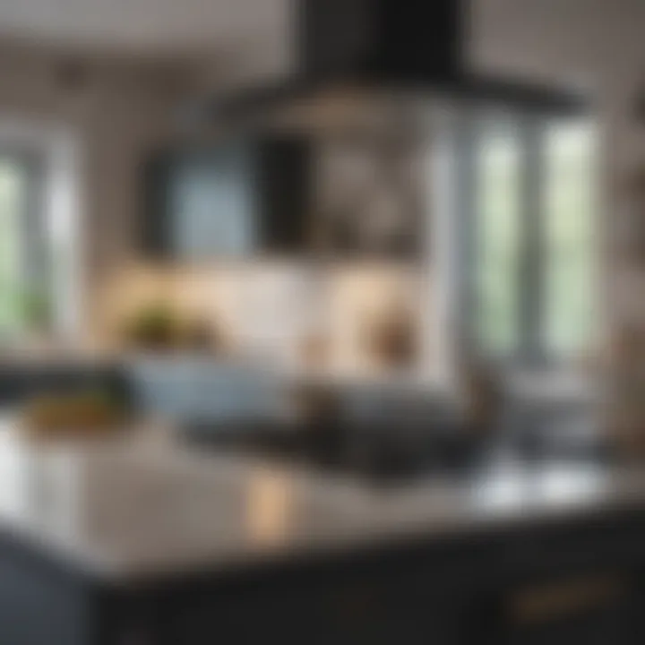 A pristine kitchen with a gleaming glass stove top