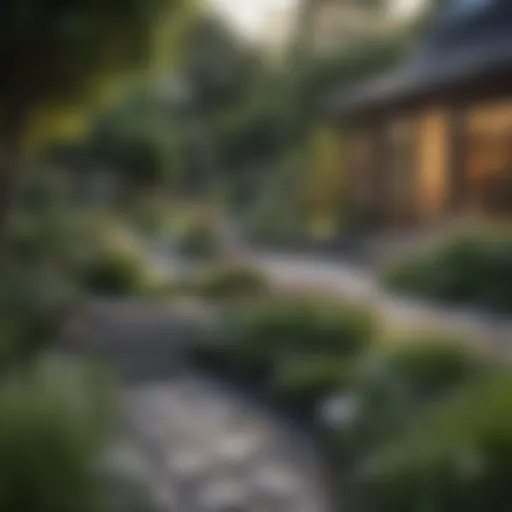 A beautifully maintained garden showcasing sustainable landscaping practices