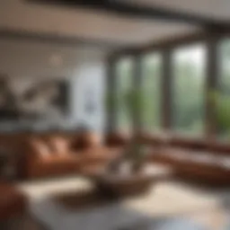 A serene living room showcasing a beautifully staged home ready for potential buyers.