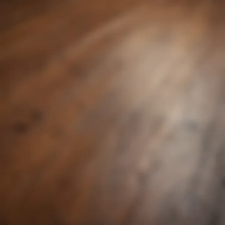 Close-up on a hardwood floor with minor scratches