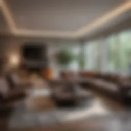 Stylish living room showcasing modern decor