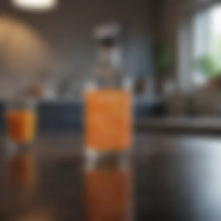 Eco-friendly cleaning materials with vinegar