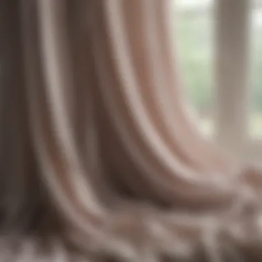 Sheer Fabric Collection A collection of sheer fabrics displayed in various colors, illustrating lightness and versatility for window treatments.