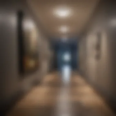 Psychological effects of artwork placement in a hallway