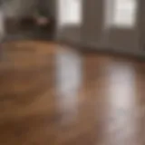 Dramatic before and after comparison of wood floor restoration
