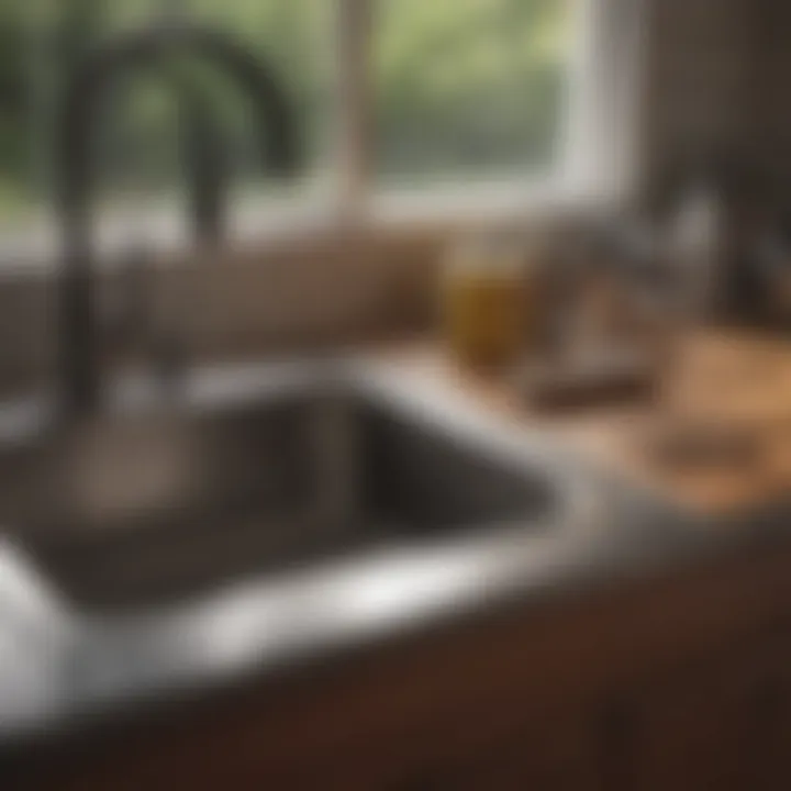 Tools for unclogging a kitchen sink